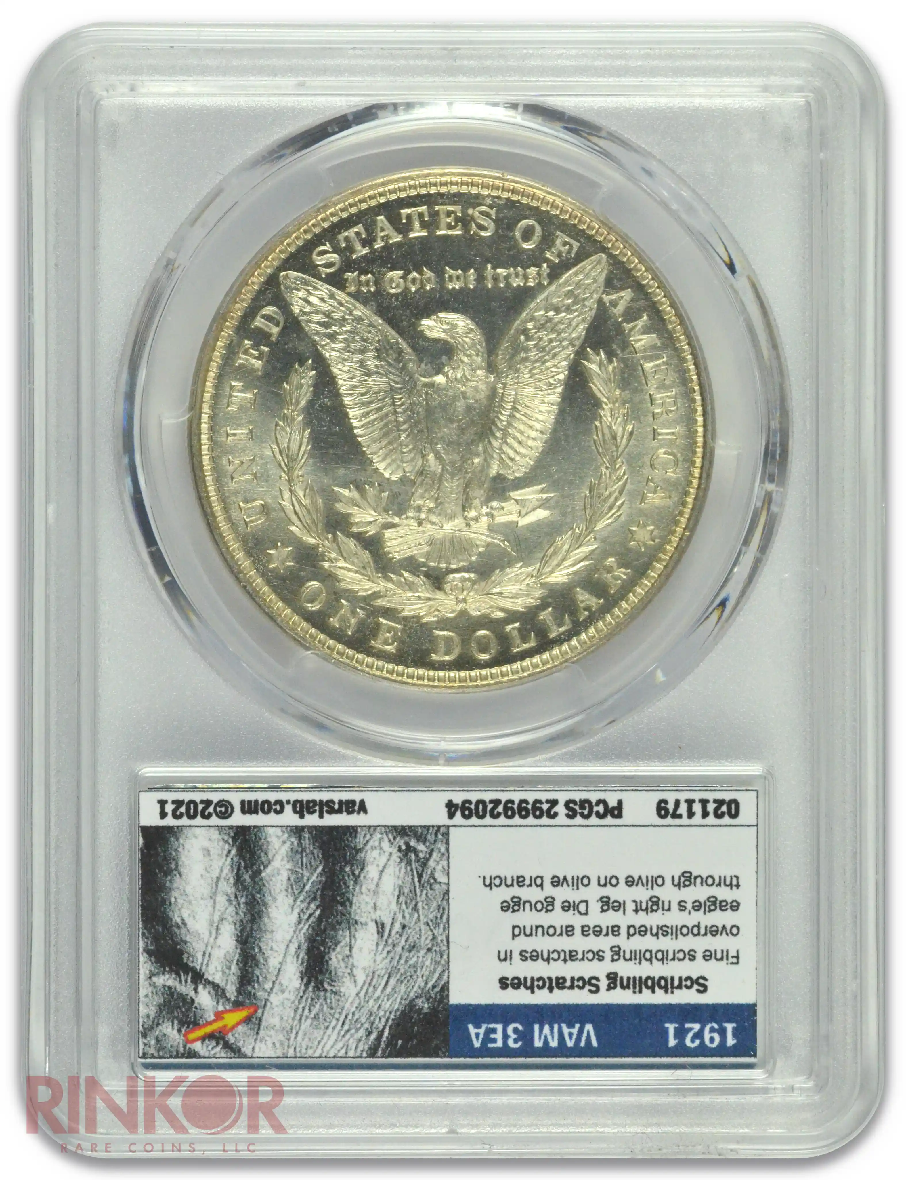 1921 $1 Morgan Dollar PCGS MS 64 PL