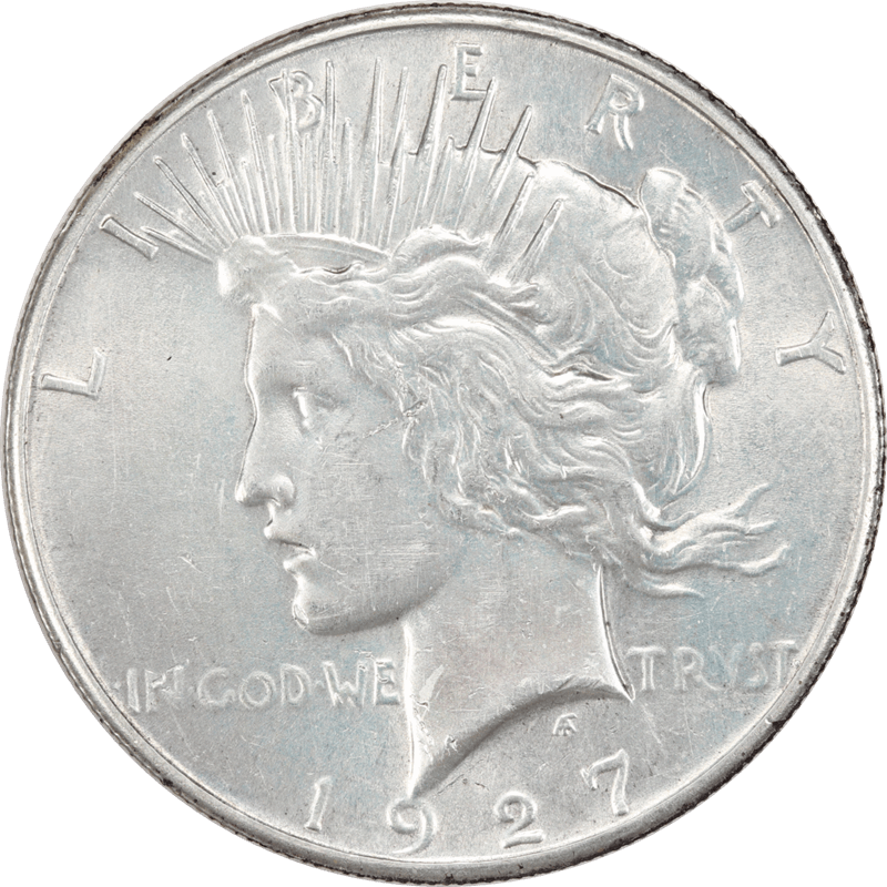 1927 Peace Silver Dollar, $1 Uncirculated - Nice Original Coin
