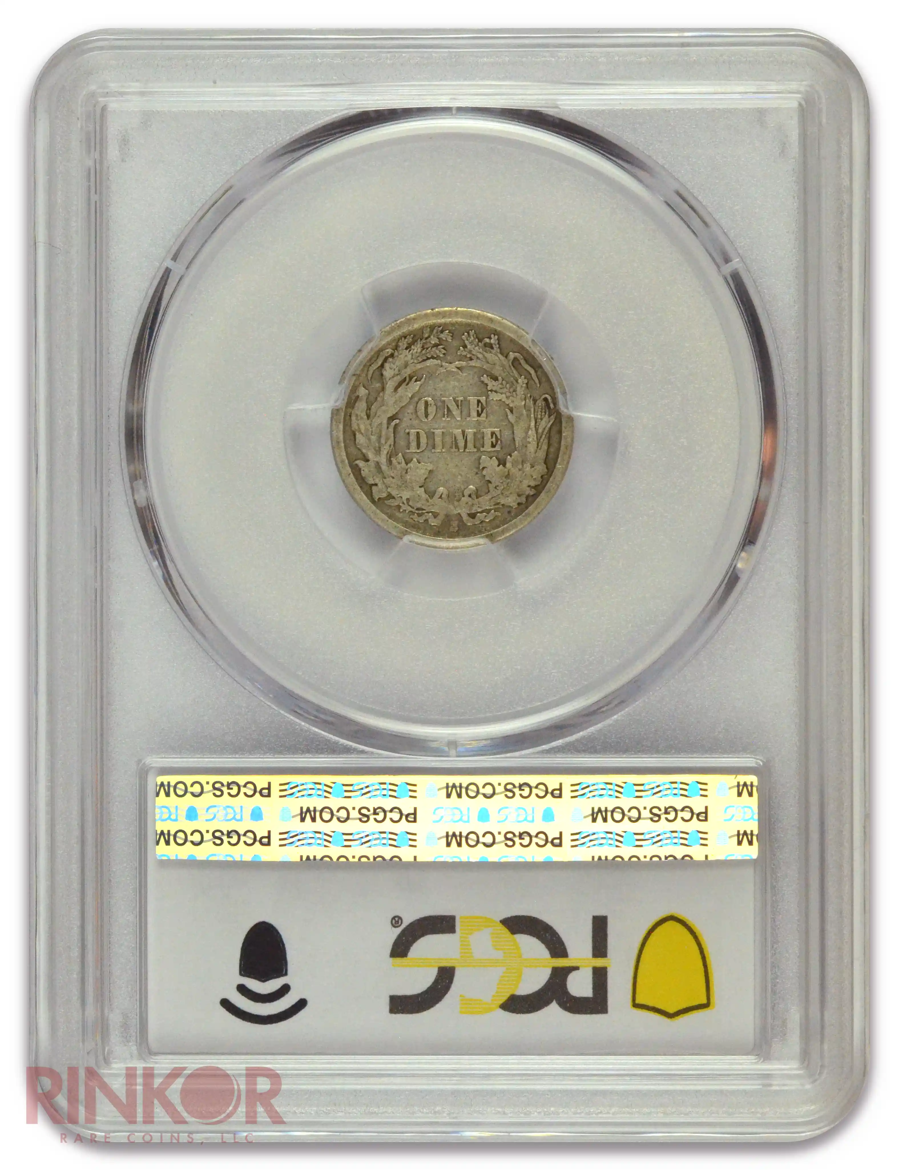 1865-S Seated Dime PCGS VF-30