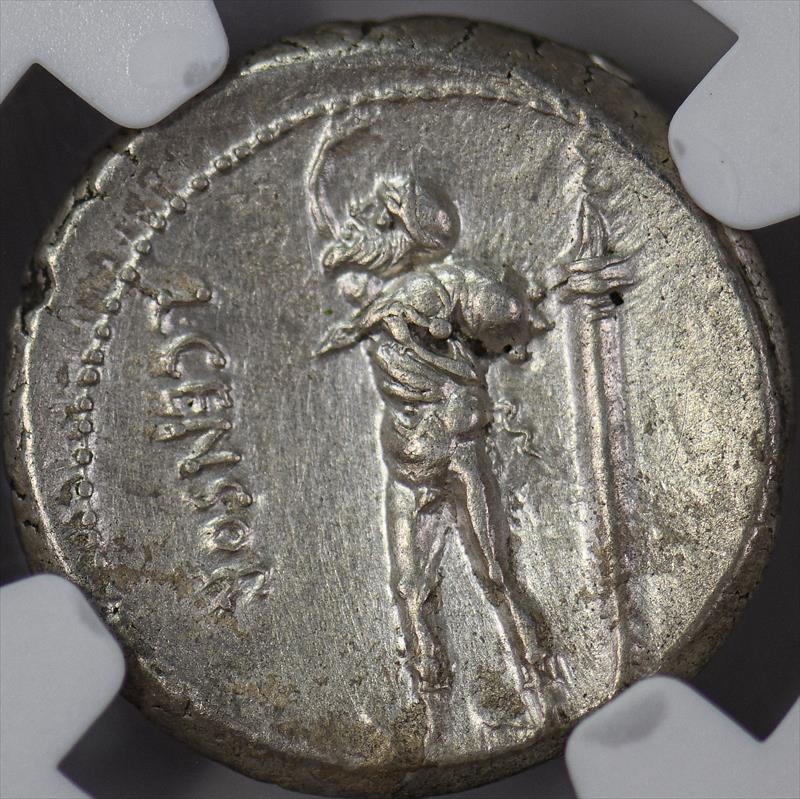 Roman Republic L.Censorinus, C.82 BX AR Denarius Brushed XF 