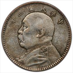 (1914) China, Republic 10c Y-326 LM-66 PCGS XF45  