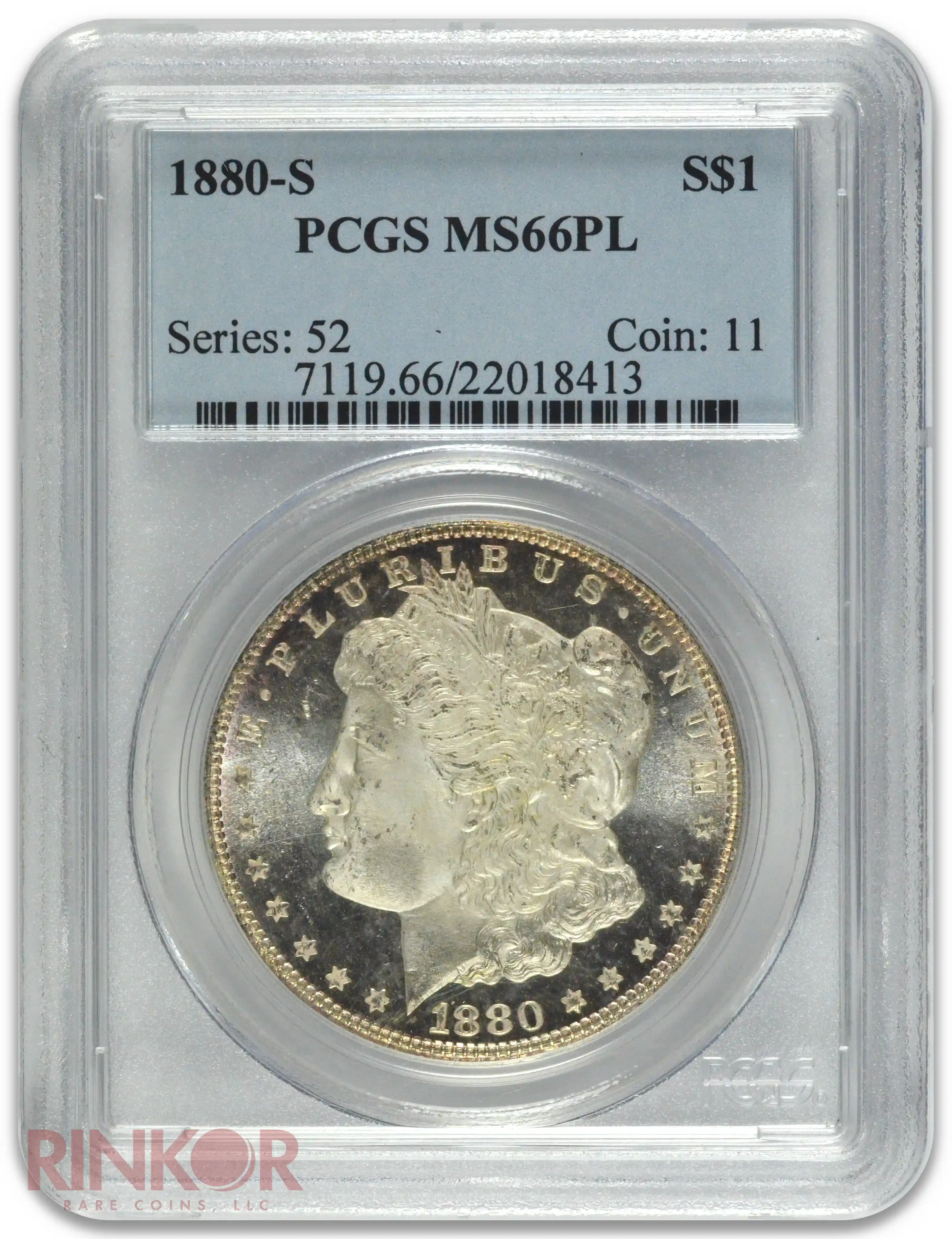 1880-S $1 PCGS MS 66 PL