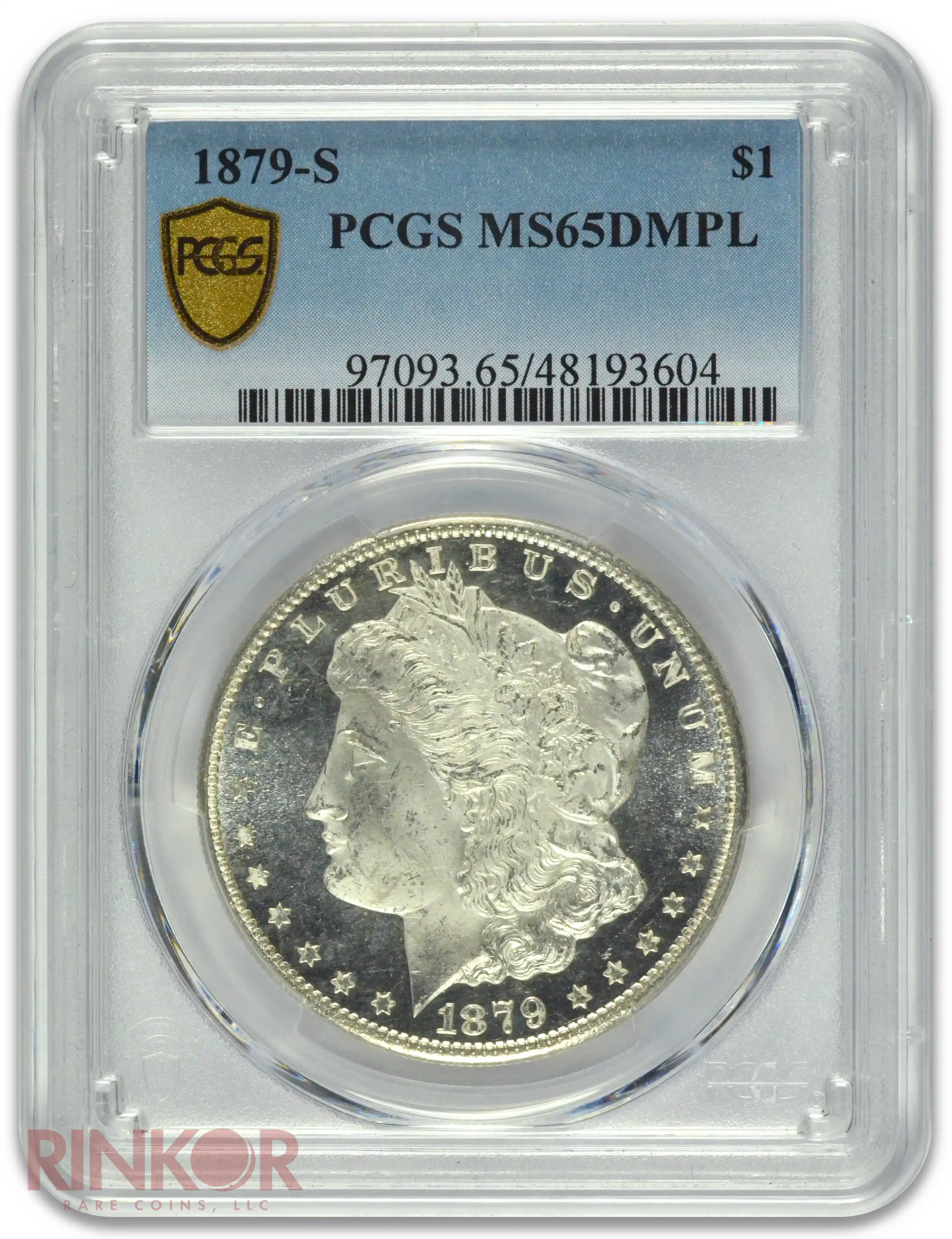 1879-S $1 PCGS MS 65 DMPL