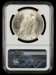 1923 $1 VAM 1O Bar Wing LDS Top 50 Bill Fivaz Signature Label NGC MS 63