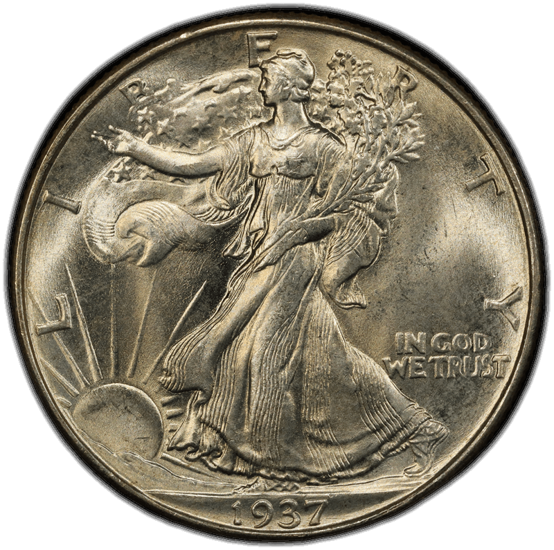 1937 50C PCGS MS 67 CAC