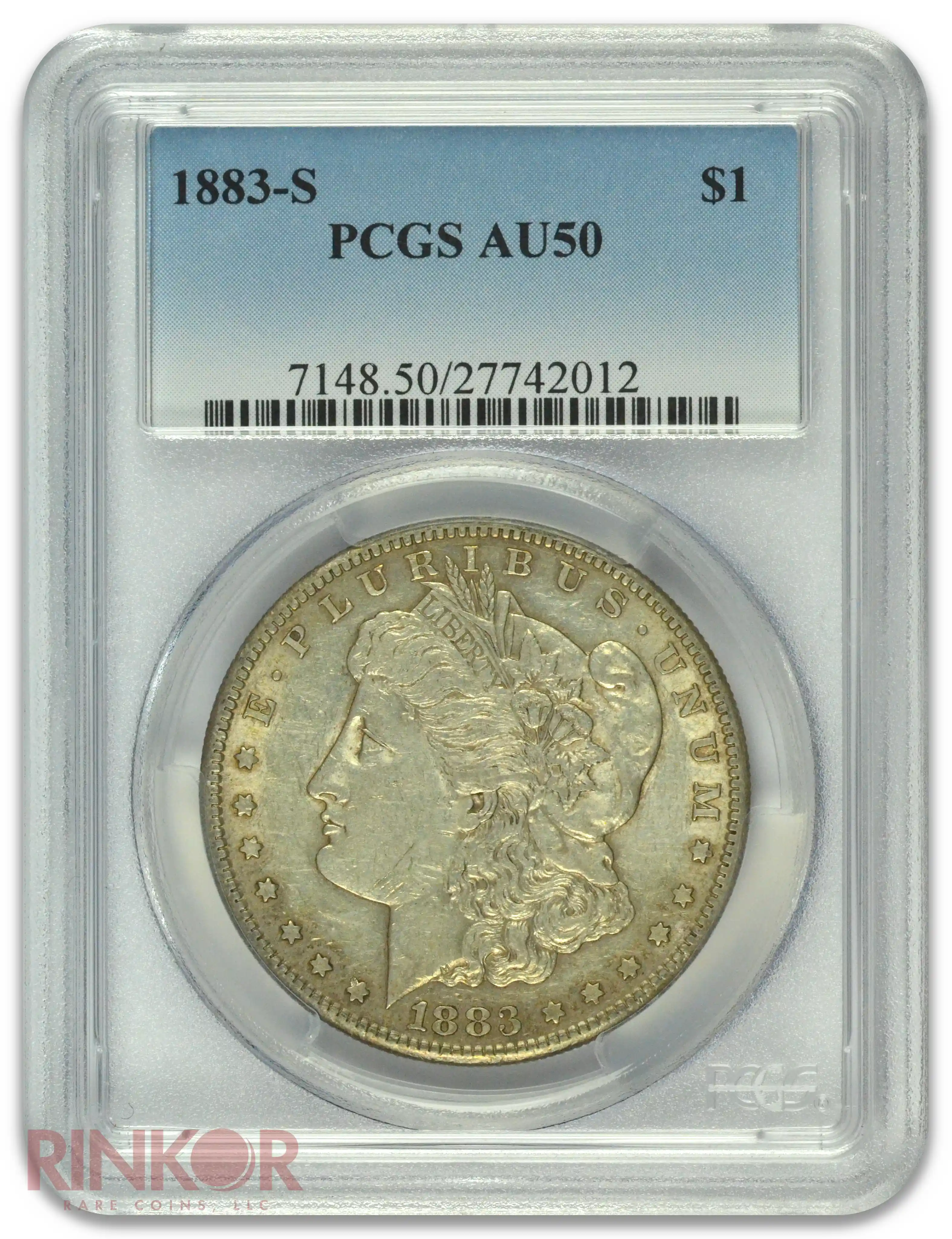 1883-S $1 Morgan Dollar PCGS AU-50