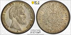 1877 Reuss-Obergreiz 2 Mark PCGS MS63 