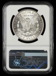 1882 O/O $1 VAM-7 Top 100 Bill Fivaz Signature Label NGC MS 62