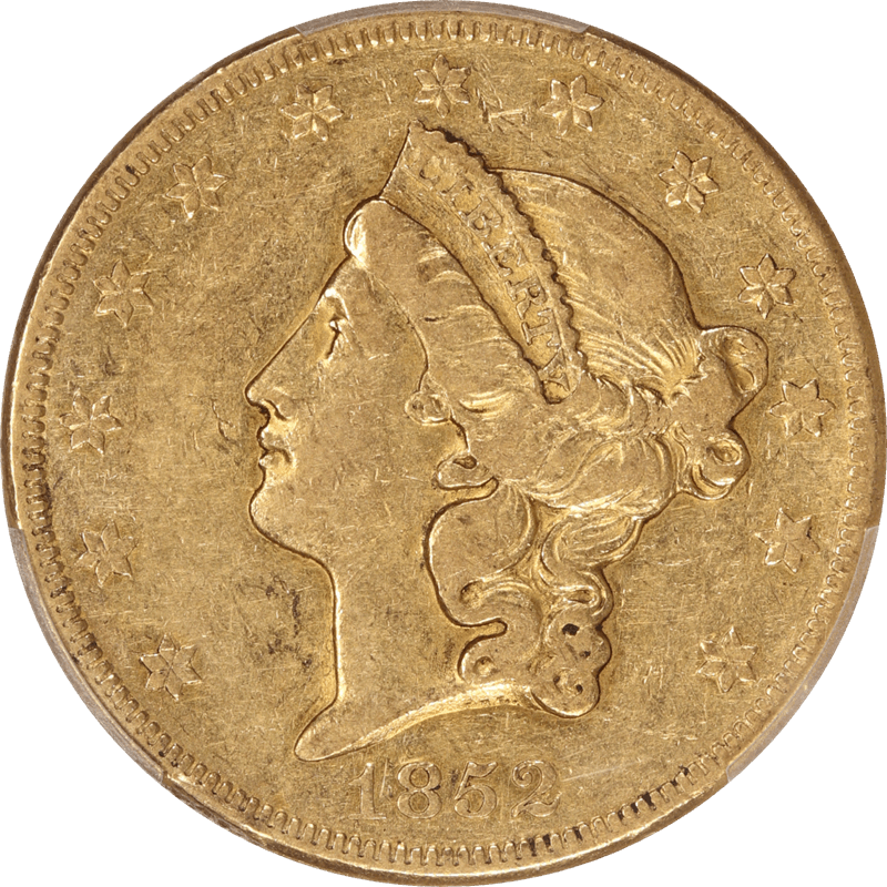 1852-O Liberty Head $20, PCGS XF45 - Nice Original Coin