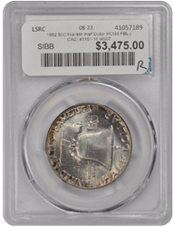 1952 50C Franklin Half Dollar PCGS FBL (CAC) #3151-11 MS67