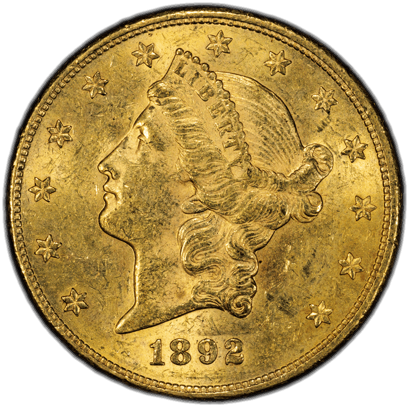 1892-CC $20 NGC MS 61 CAC