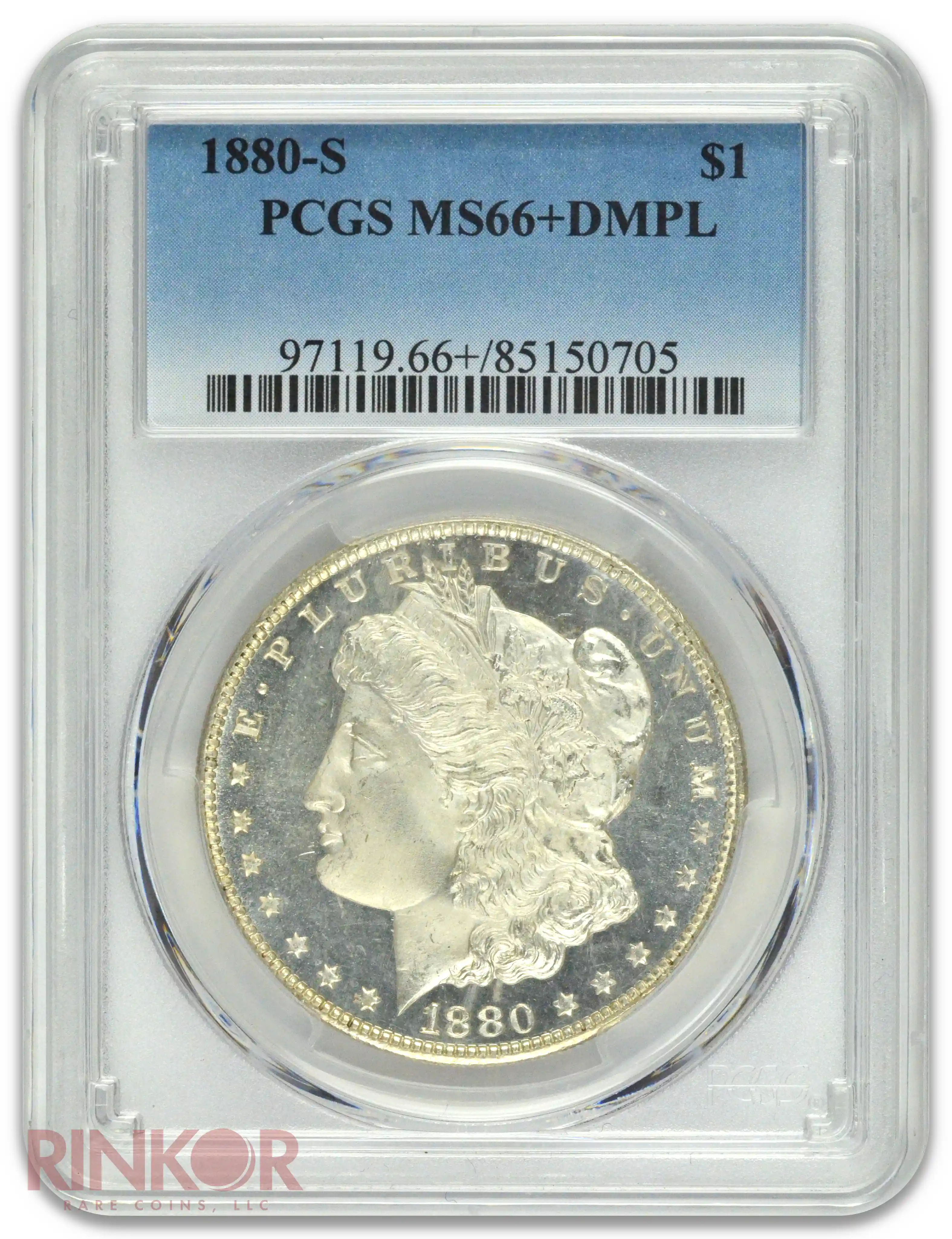 1880-S $1 Morgan Dollar PCGS MS 66+ DMPL