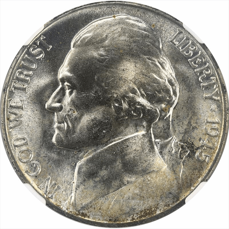 1945-P Jefferson War Nickel 5C NGC MS 67 - Nice White Lustrous Coin