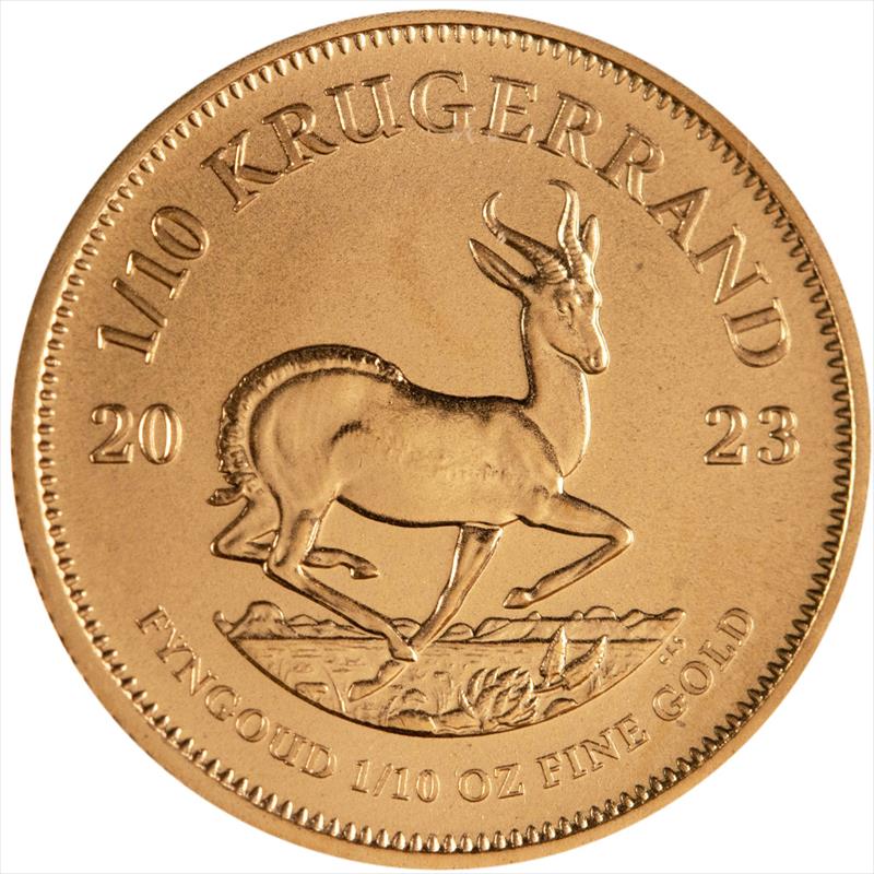 2023 1/10 oz South African Gold Krugerrand BU 