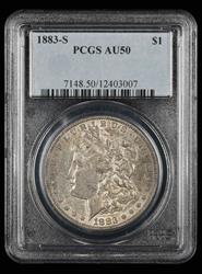 1883-S $1 PCGS AU-50