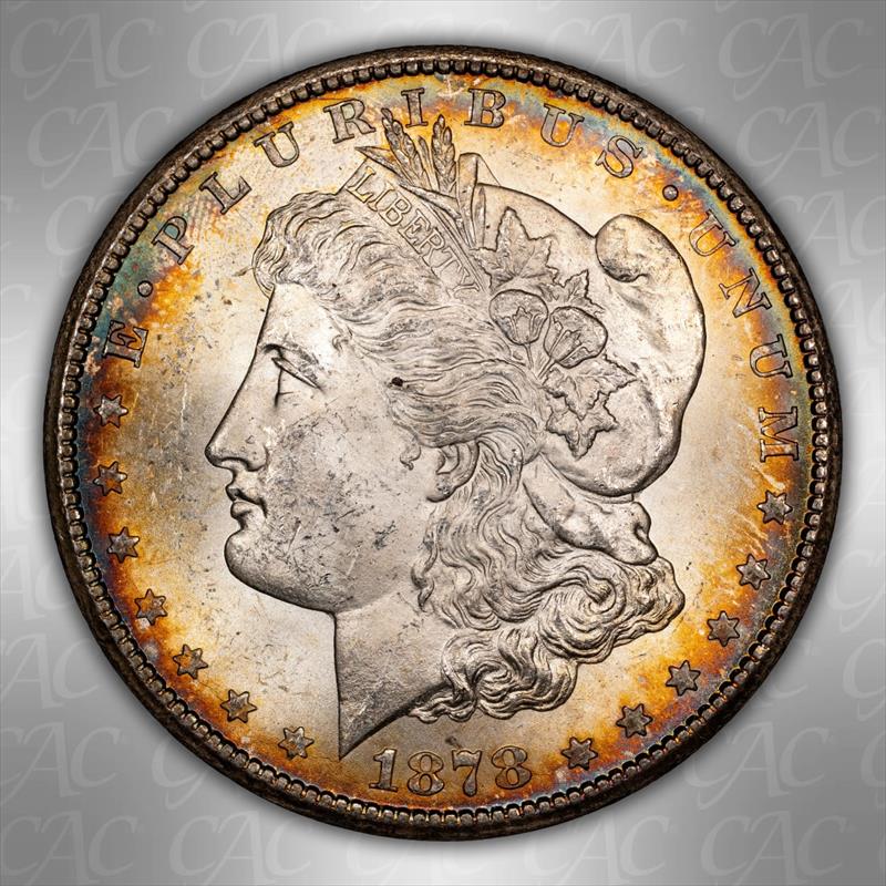 1878-CC $1 CACG MS63 