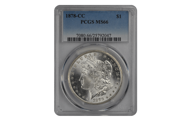 1878-CC $1 Morgan Dollar PCGS  #3431-1 MS66