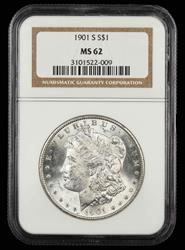 1901 S $1 NGC MS 62