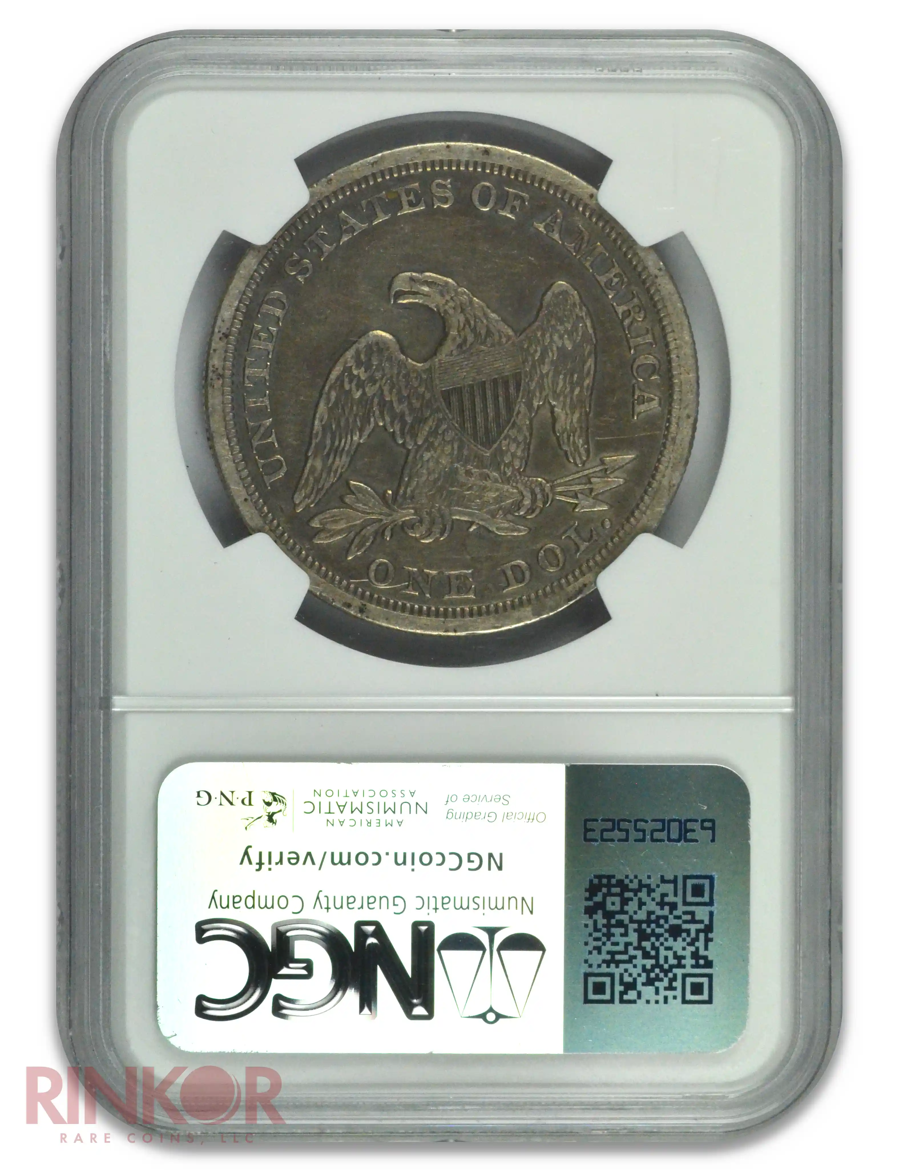 1846 $1 Seated Dollar NGC XF-40