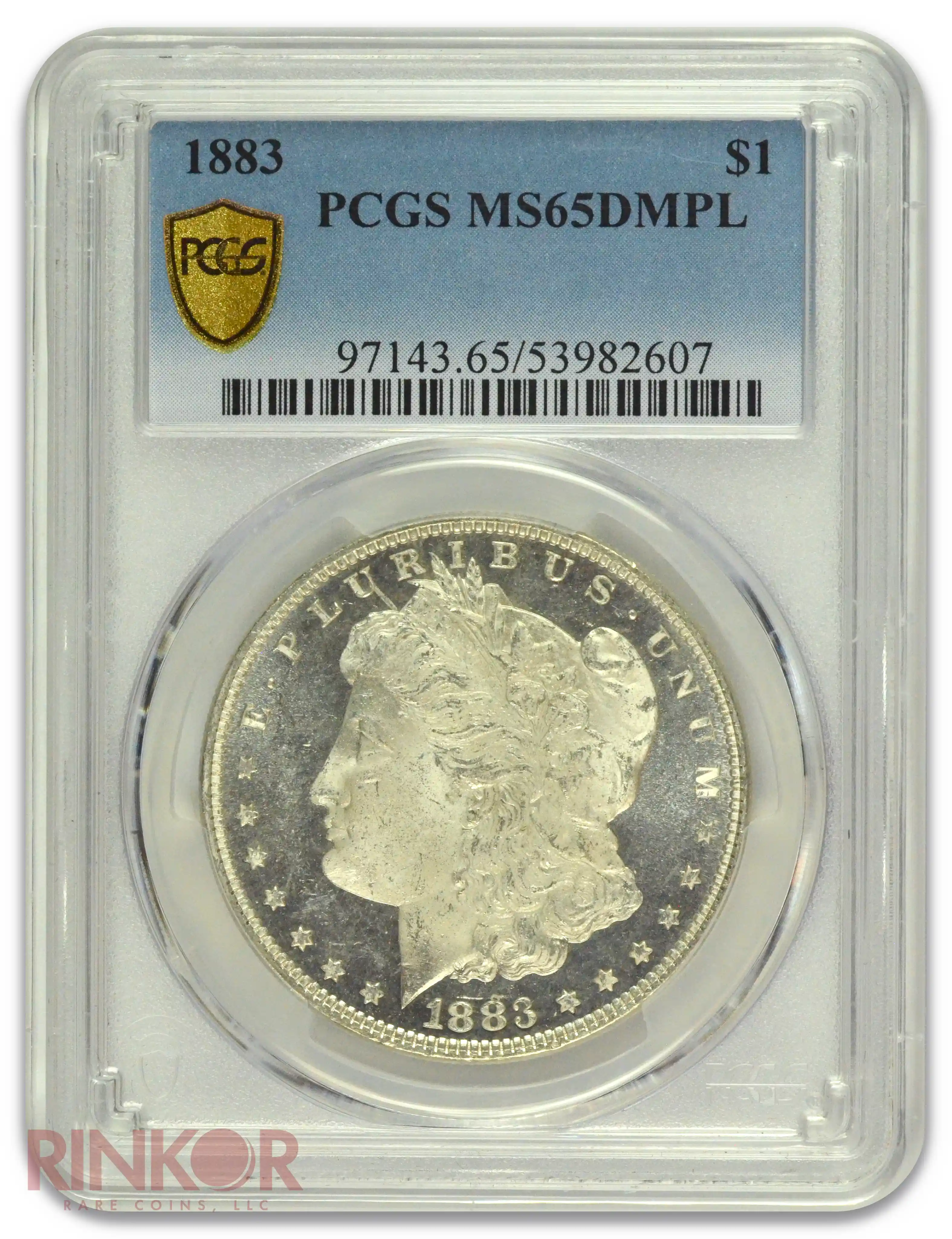 1883 $1 Morgan Dollar PCGS MS 65 DMPL 