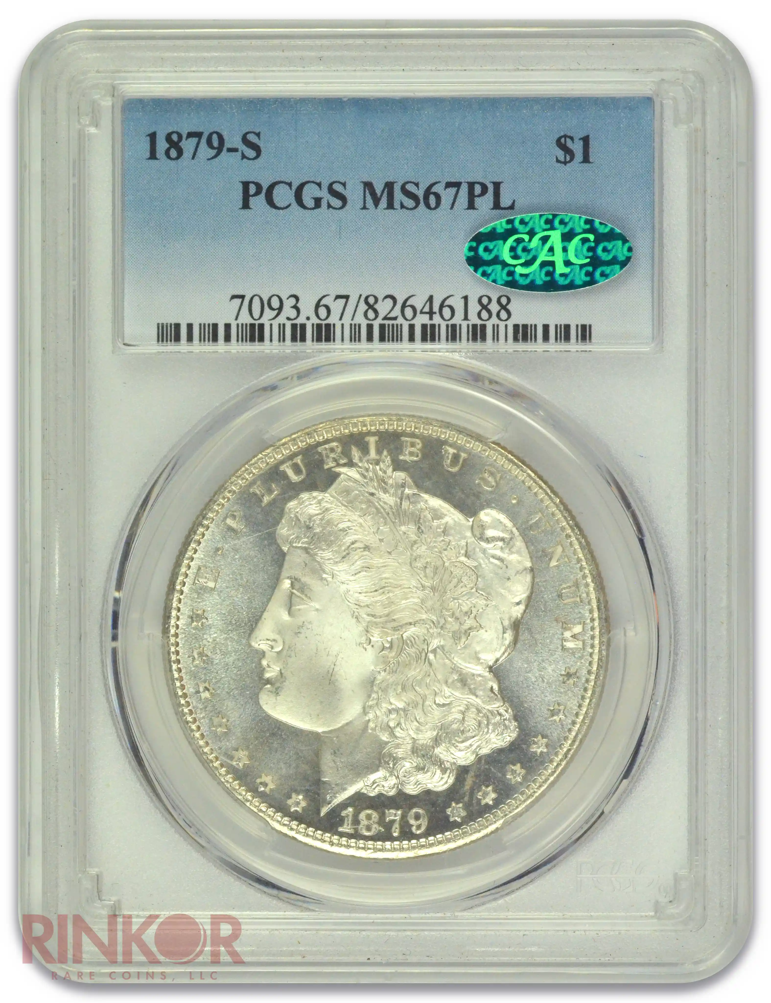 1879-S $1 Morgan Dollar PCGS MS 67 PL CAC