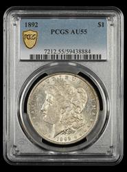 1892 $1 PCGS AU55