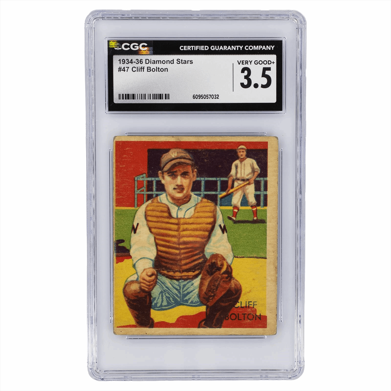 1934-36 Diamond Stars Cliff Bolton #47 CGC Very Good+ 3.5