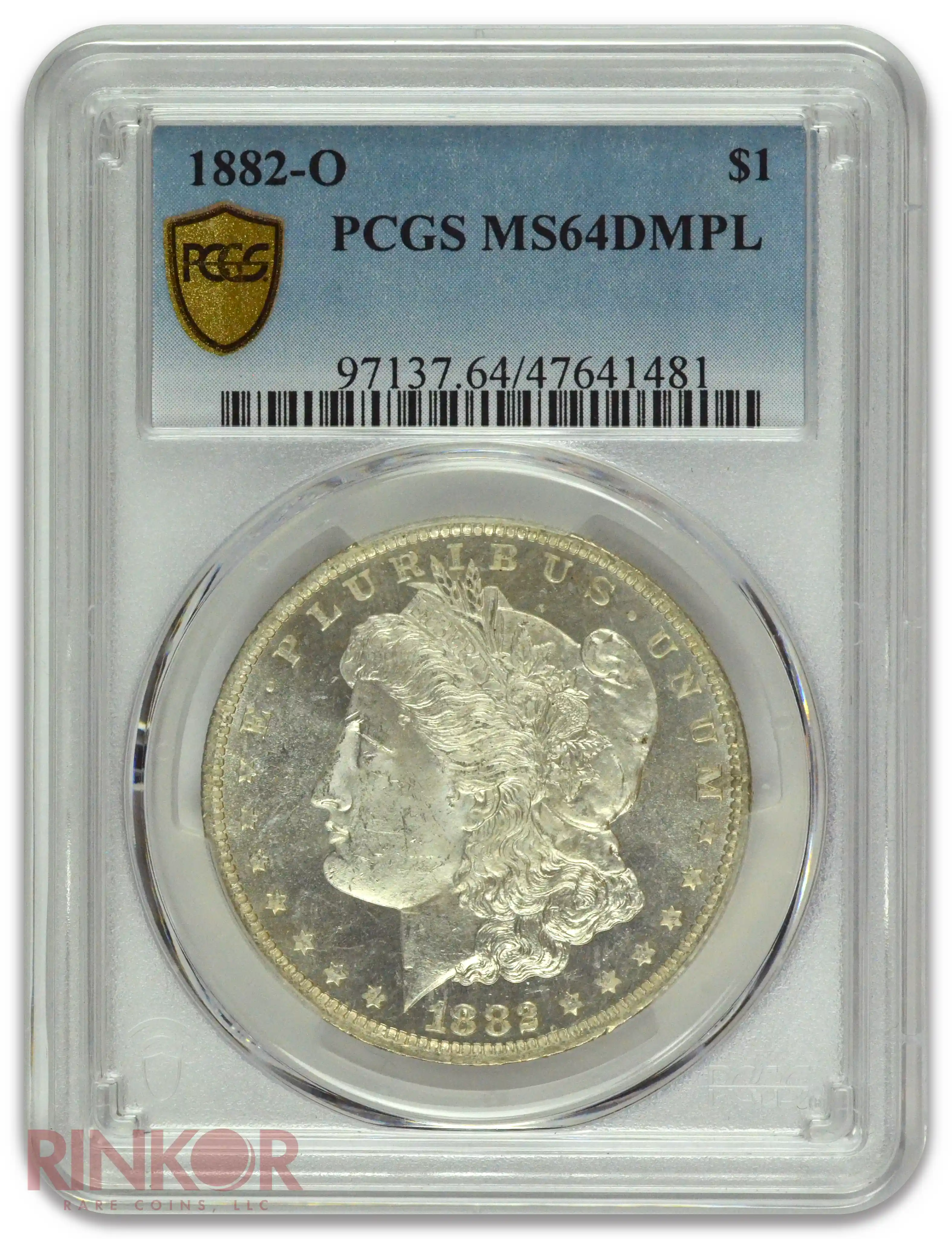1882-O $1 Morgan Dollar PCGS MS 64 DMPL