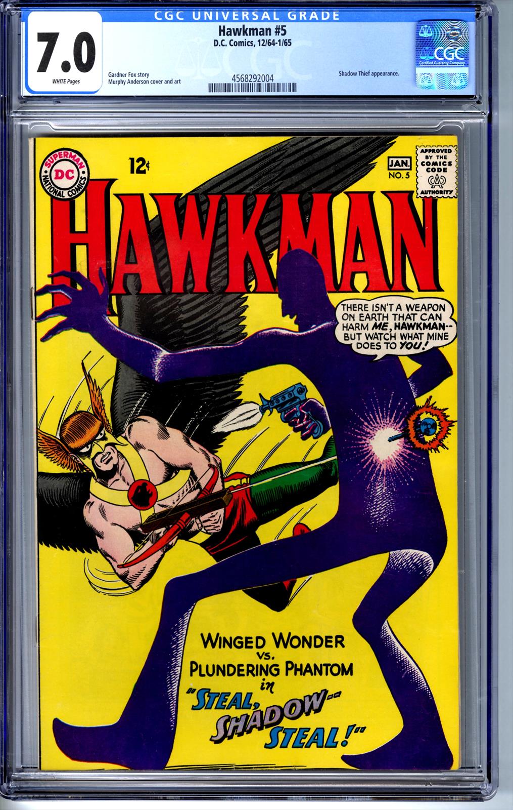 Hawkman #5 CGC 7.0 7.0