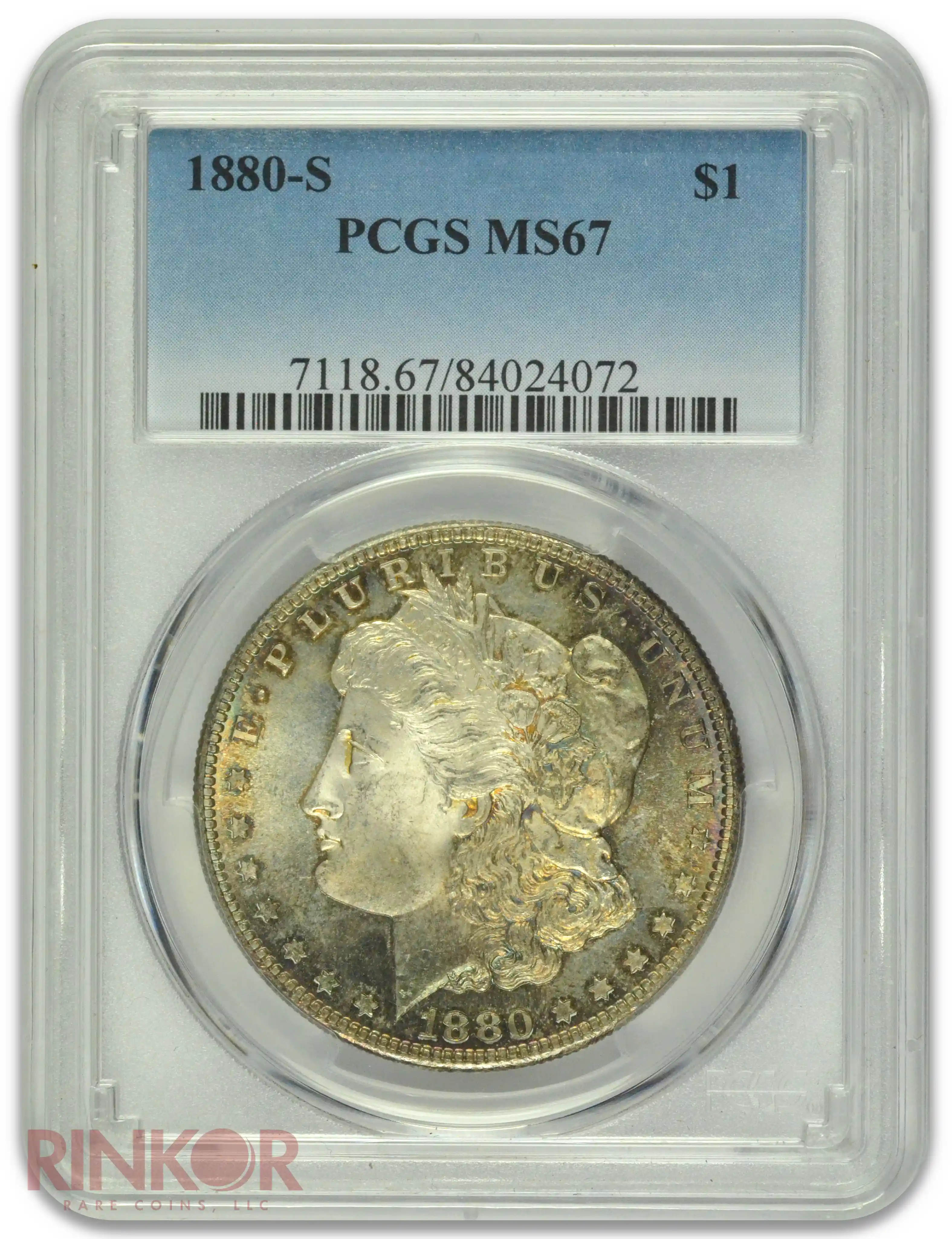 1880-S $1 Morgan Dollar PCGS MS 67