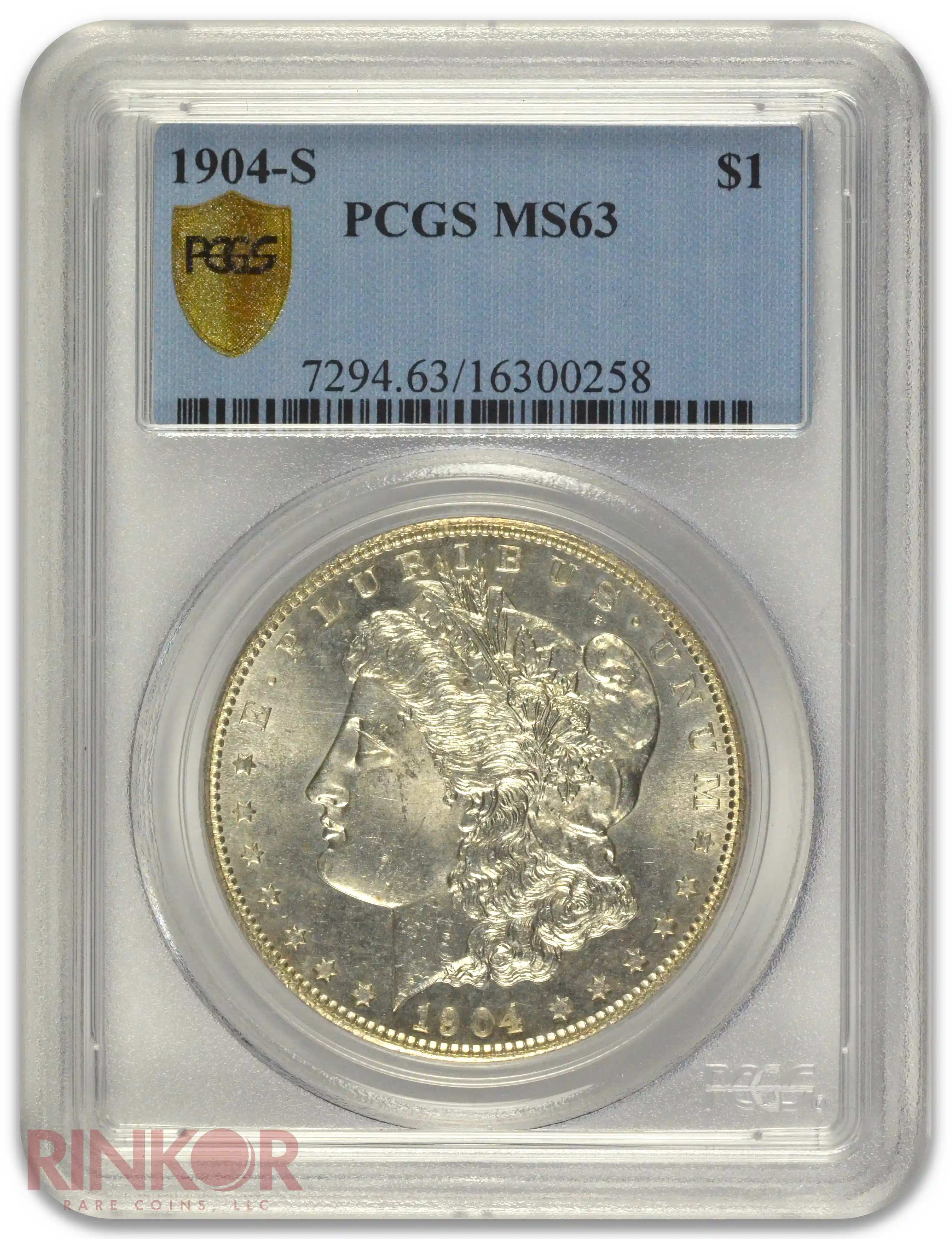 1904-S $1 Morgan Dollar PCGS MS 63