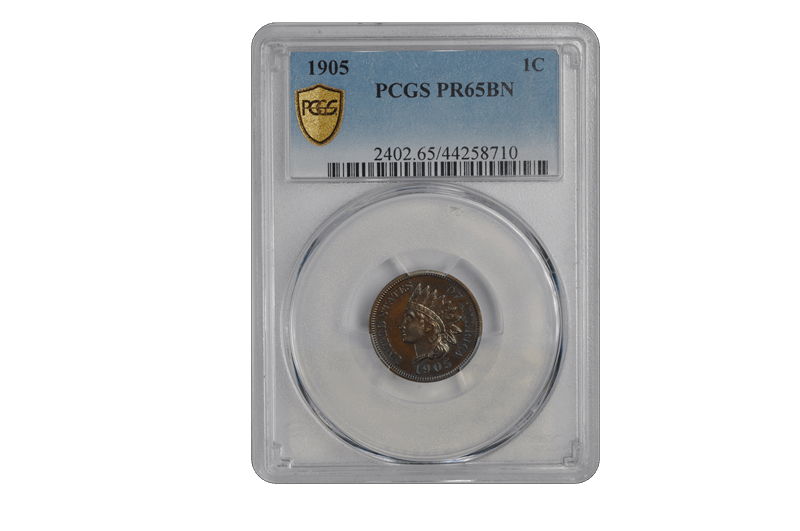 1905 1C Indian Cent - Type 3 Bronze PCGS BN #3550-1 PR65