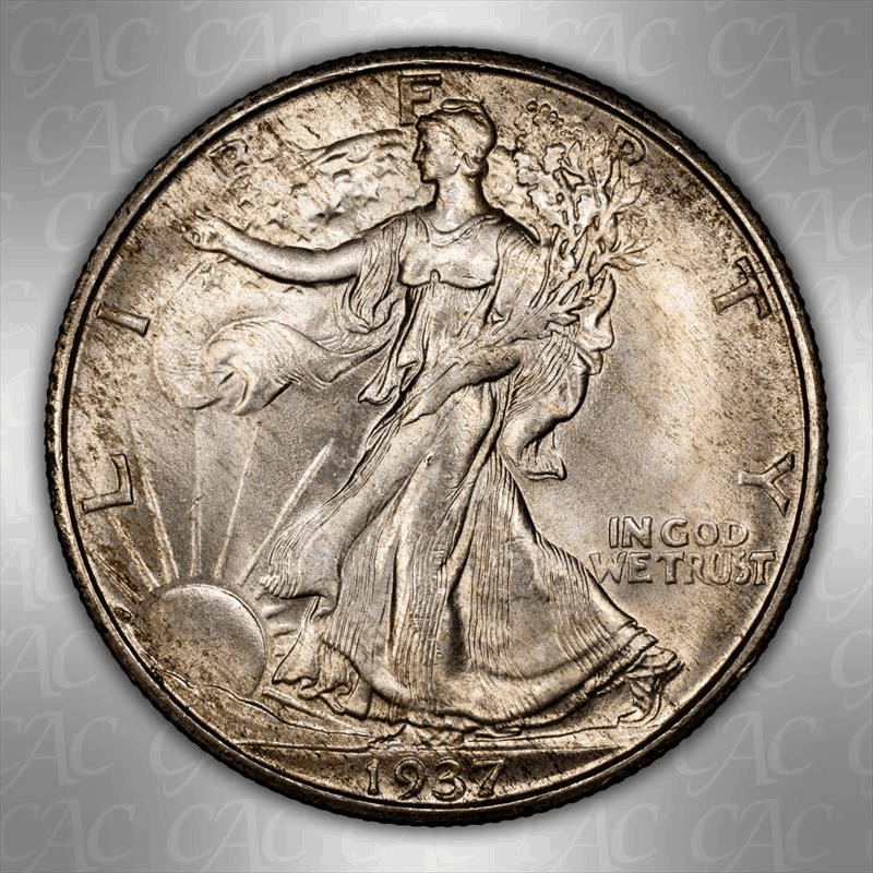 1937-S 50C CACG MS 66