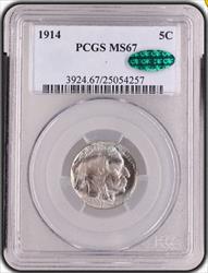 1914 Buffalo PCGS (CAC) MS 67