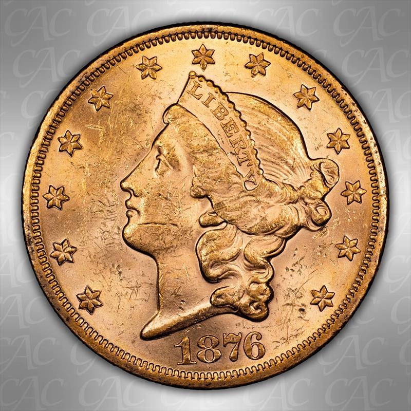 1876 $20 CACG MS 61