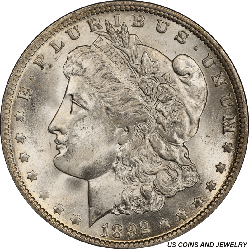 1892-O Morgan Silver Dollar, PCGS MS 64 - Excellent Example
