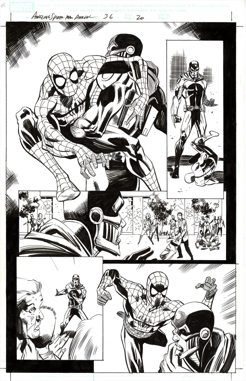 Amazing Spider-Man Annual #36 Page 20 Artist:  Patrick Olliffe (Penciller) ,  Patrick Olliffe (Inker) Media Type: Pen and Ink Art Type: Interior Page 