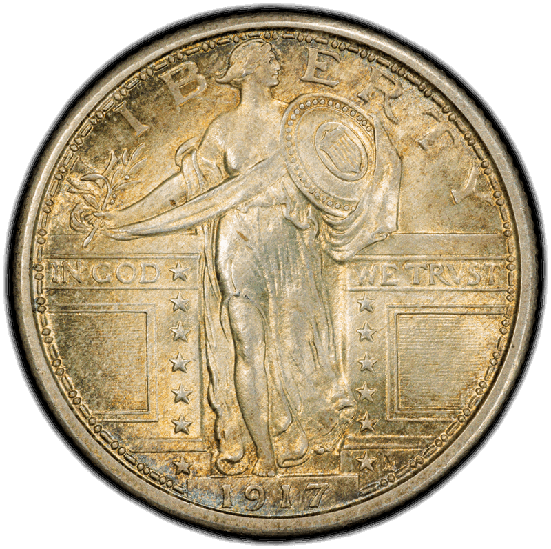 1917 T1 25c PCGS MS66FH CAC 