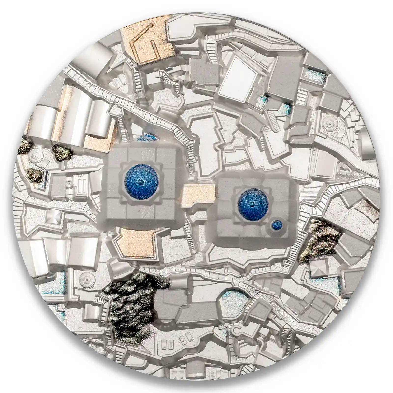 2024 Cook Islands Bucket List - Santorini 5oz Silver Coin Ultra High Relief