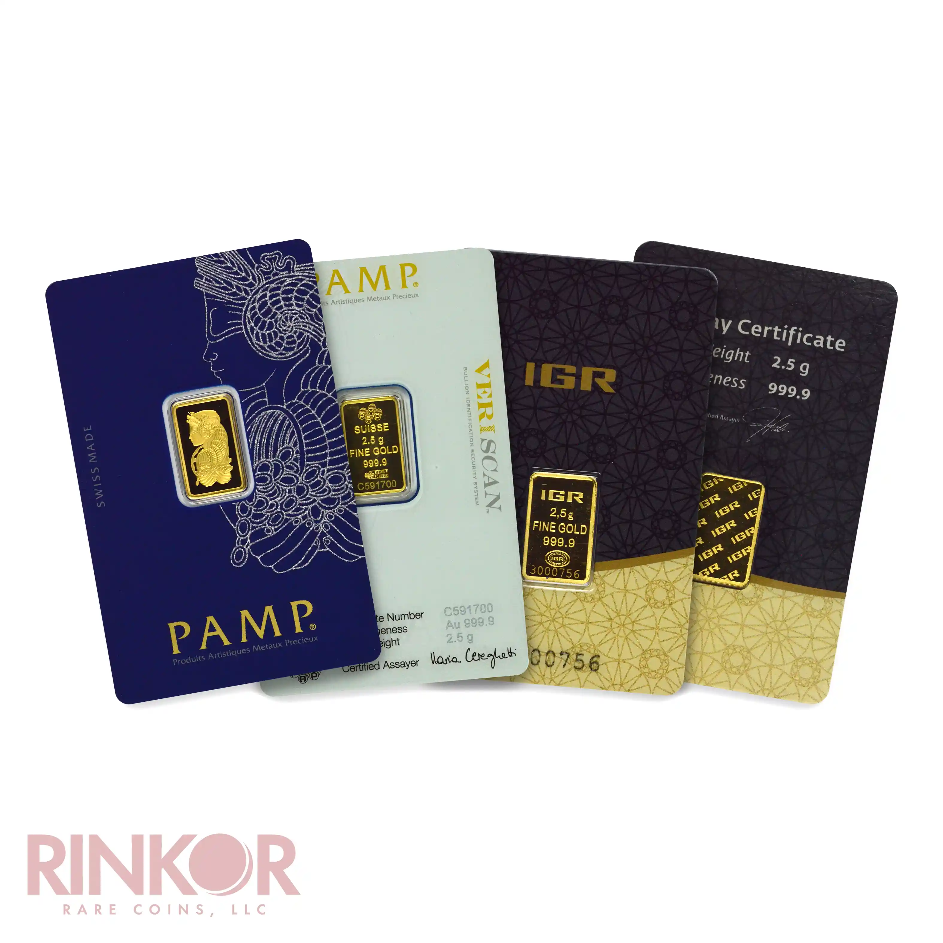 2.5g Random Brand Gold Bar (Carded) 