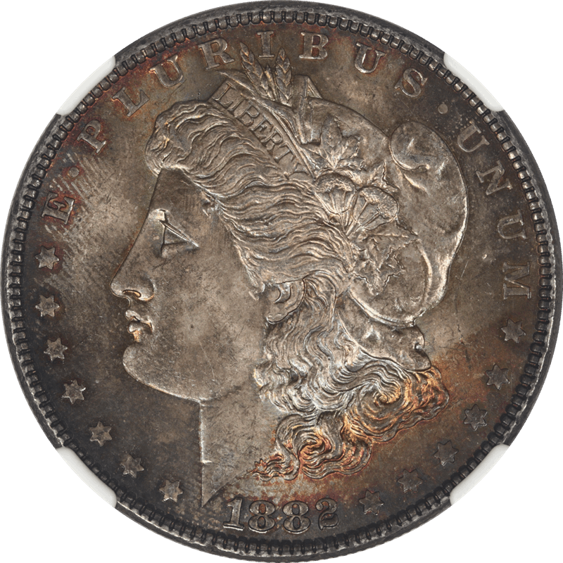1882 Morgan Silver Dollar NGC MS 64 