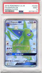 2019 Pokemon S&M Espeon GX Hidden Fates PSA Mint 9