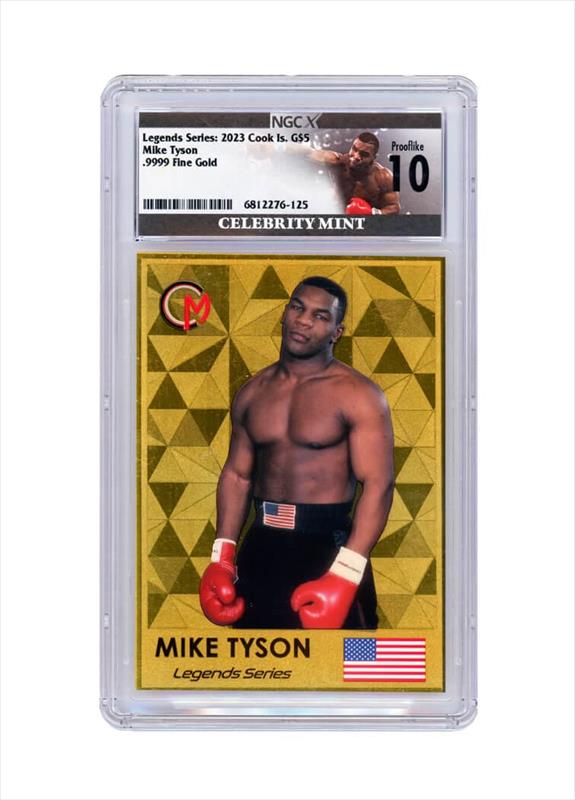 Mike Tyson 2023 .5 grams Solid Gold Legal Tender Trading Coin Limited to 900