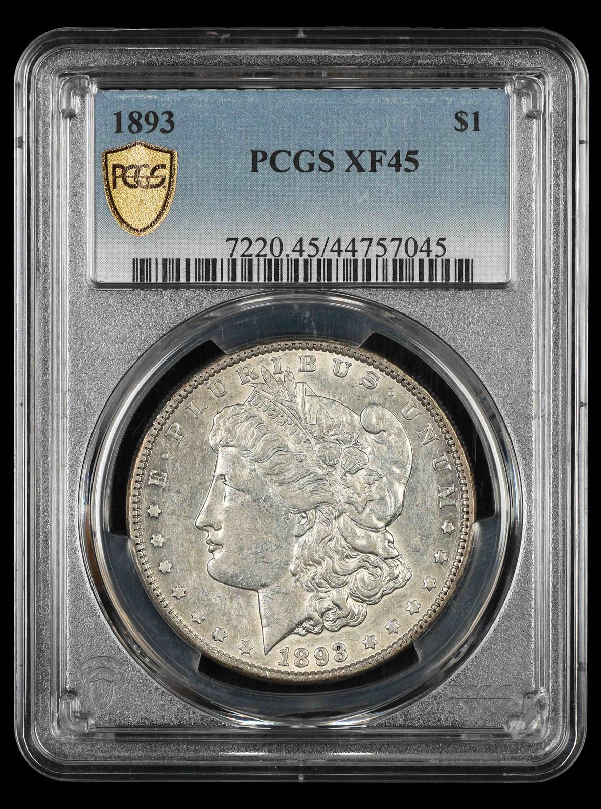 1893 $1 PCGS XF-45