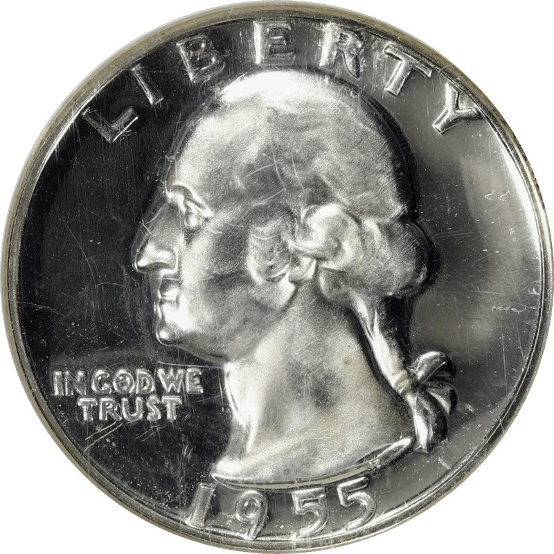 1955 Washington Quarter 25c, NGC PF 68★ - Nice White Coin