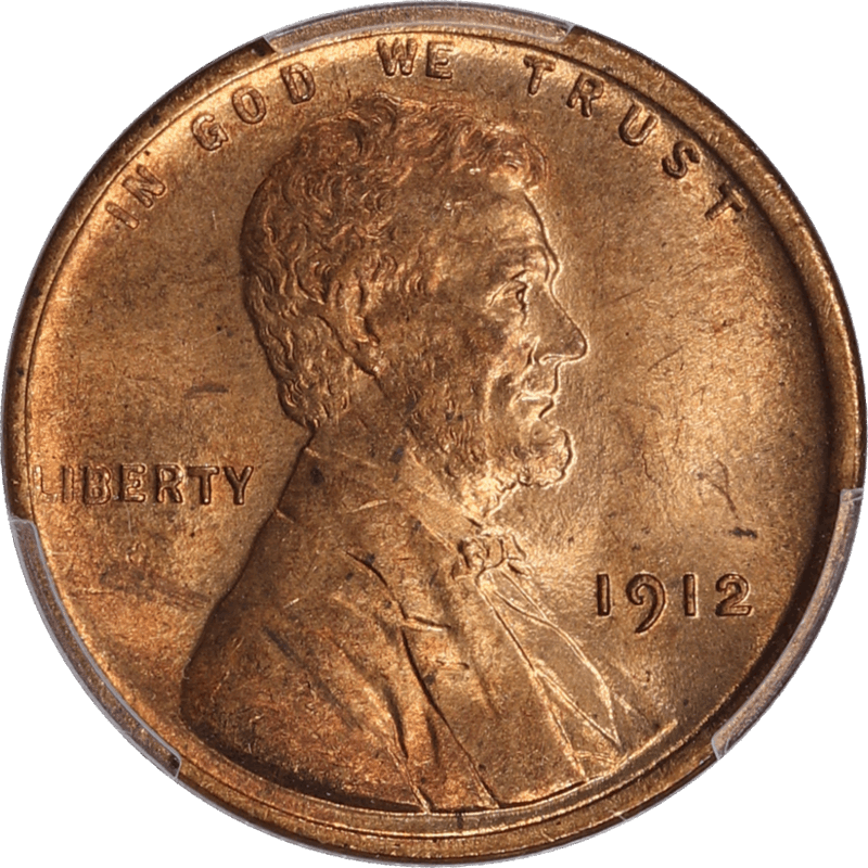 1912 Lincoln Wheat Cent 1c, PCGS MS65 RD