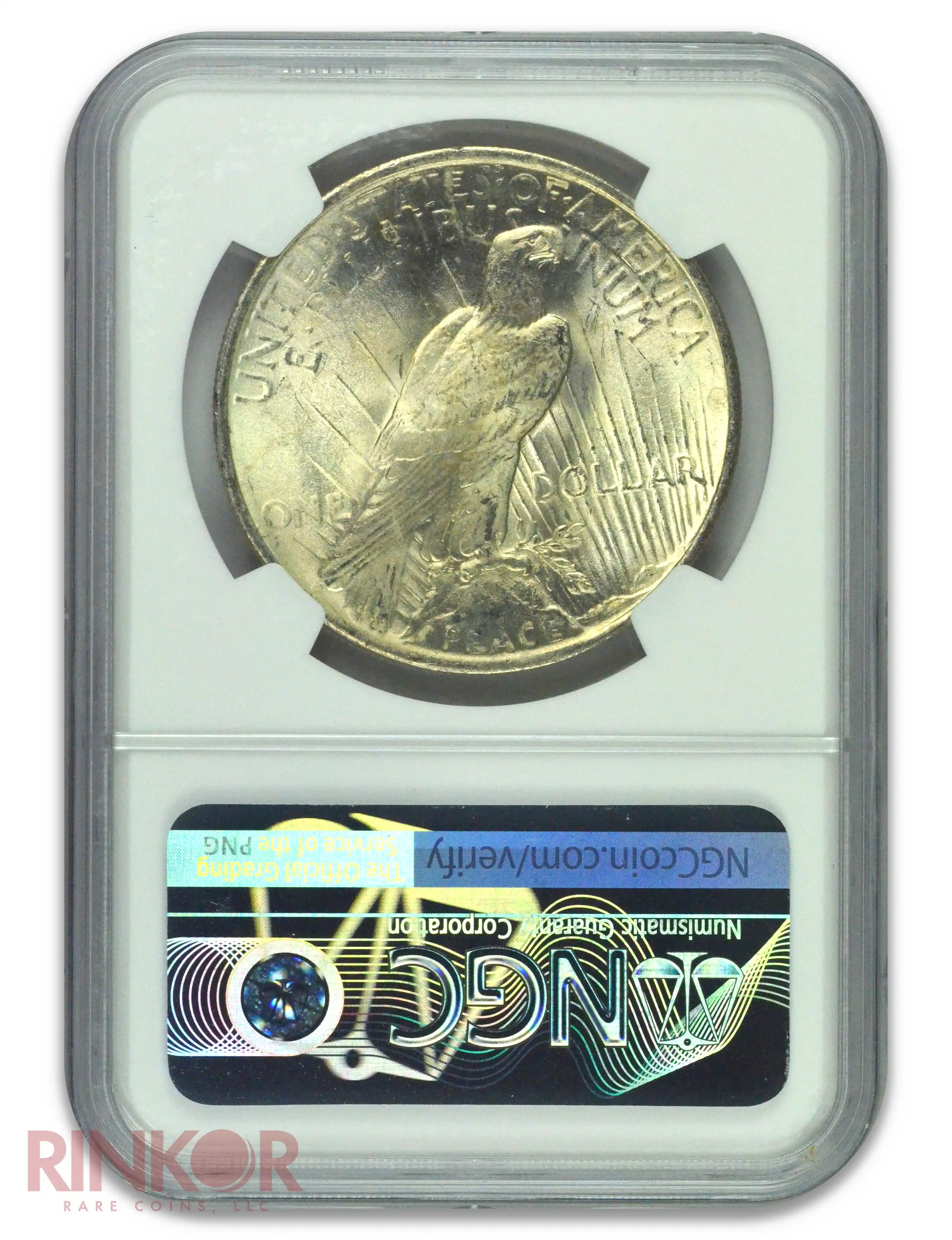 1923 $1 Peace Dollar NGC MS 65