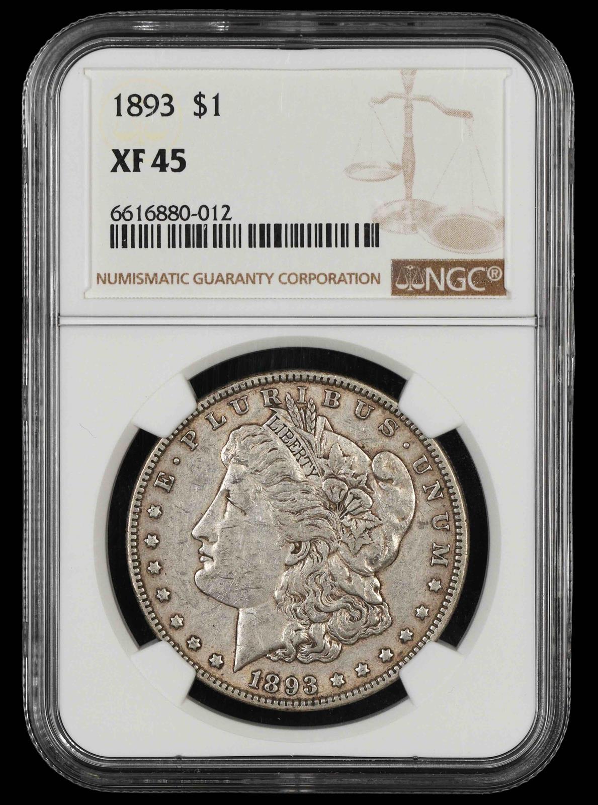 1893 $1 NGC XF-45