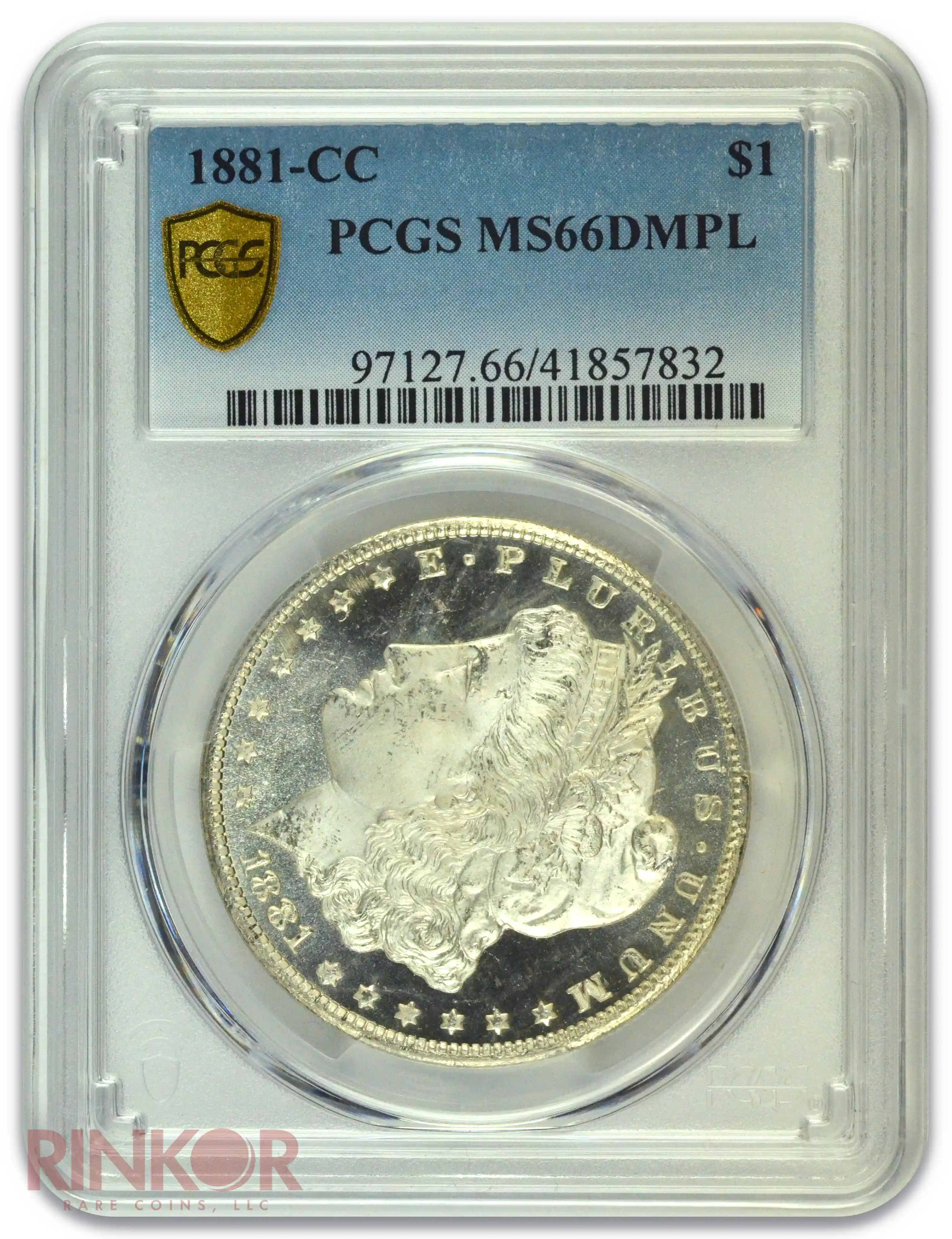 1881-CC $1 Morgan Dollar PCGS MS 66 DMPL