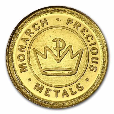 1/2 Gram .999 Fine Gold Monarch Precious Metal Round -Assorted Designs- 